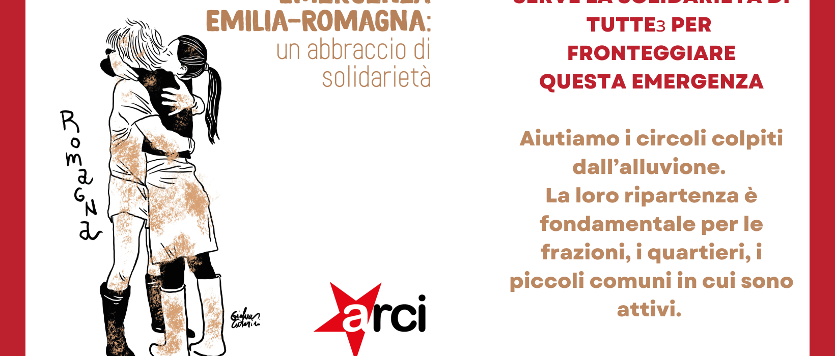 EMERGENZA EMILIA ROMAGNA: Un abbraccio di solidarietà